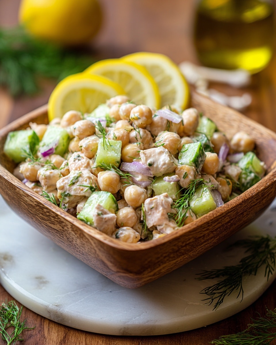Healthy Tuna Garbanzo Bean Salad Recipe - Recipe Image