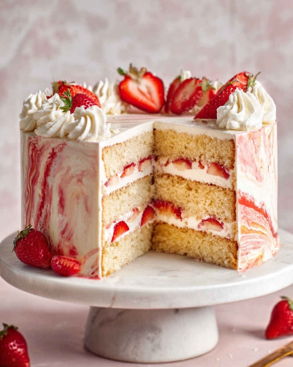 Strawberry Shortcake Cake Recipe - Recipe Image