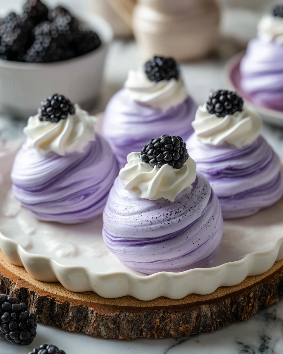 Blackberry Pavlovas Recipe - Recipe Image