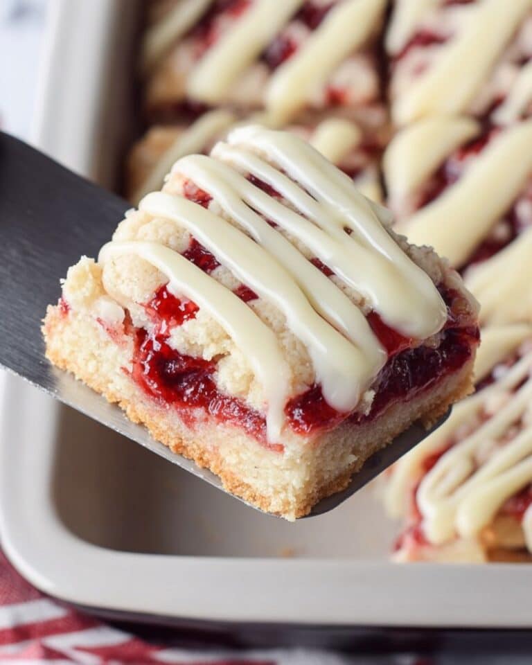 Gluten Free Cherry Pie Bars with Cream Cheese Glaze Recipe