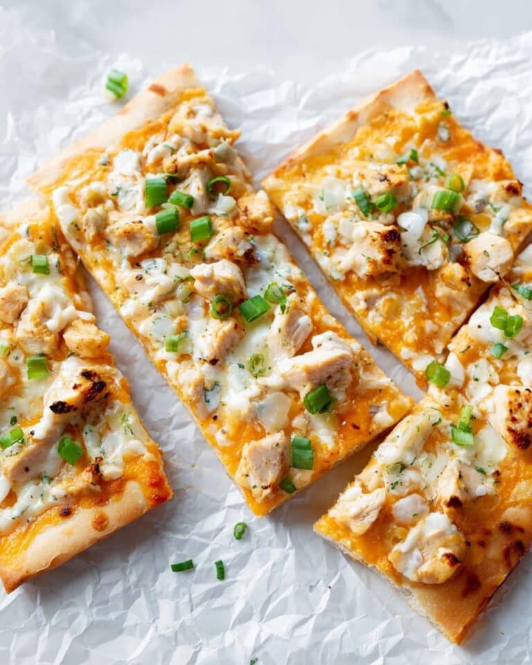Buffalo Chicken Flatbread Recipe