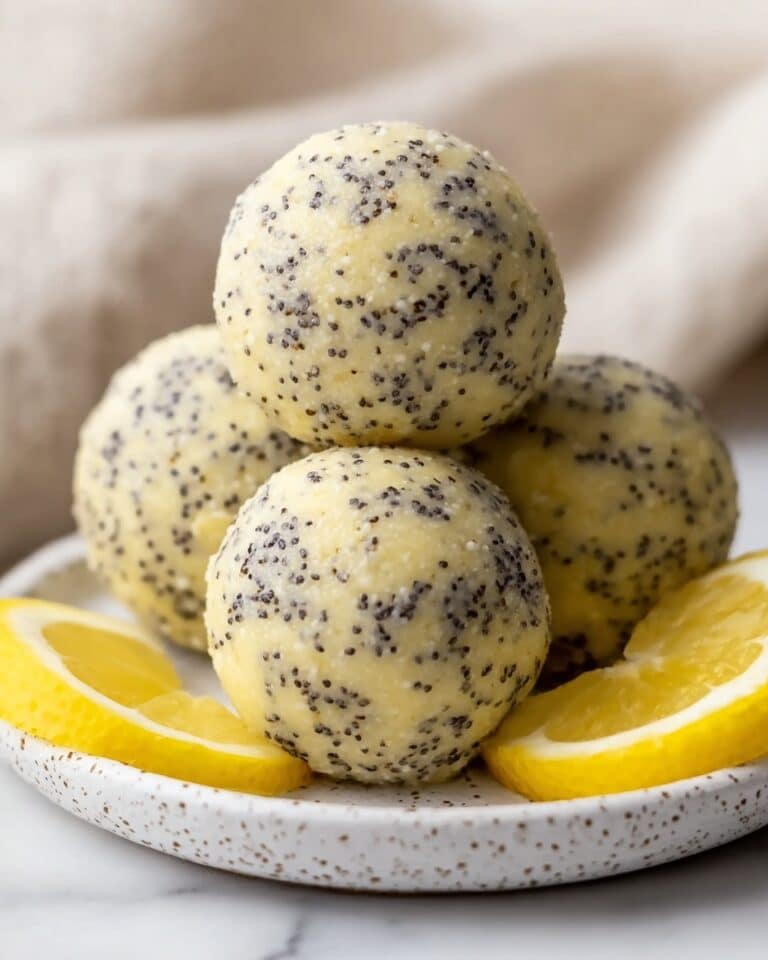 No-Bake Lemon Poppyseed Protein Balls Recipe