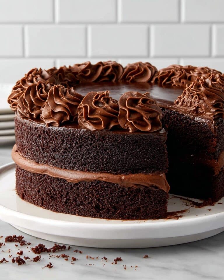 One-Bowl Chocolate Fudge Cake Recipe