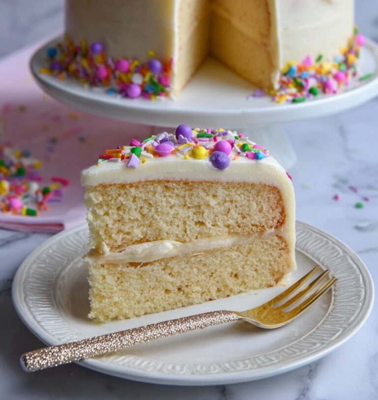 The VERY BEST Homemade Vanilla Cake Recipe