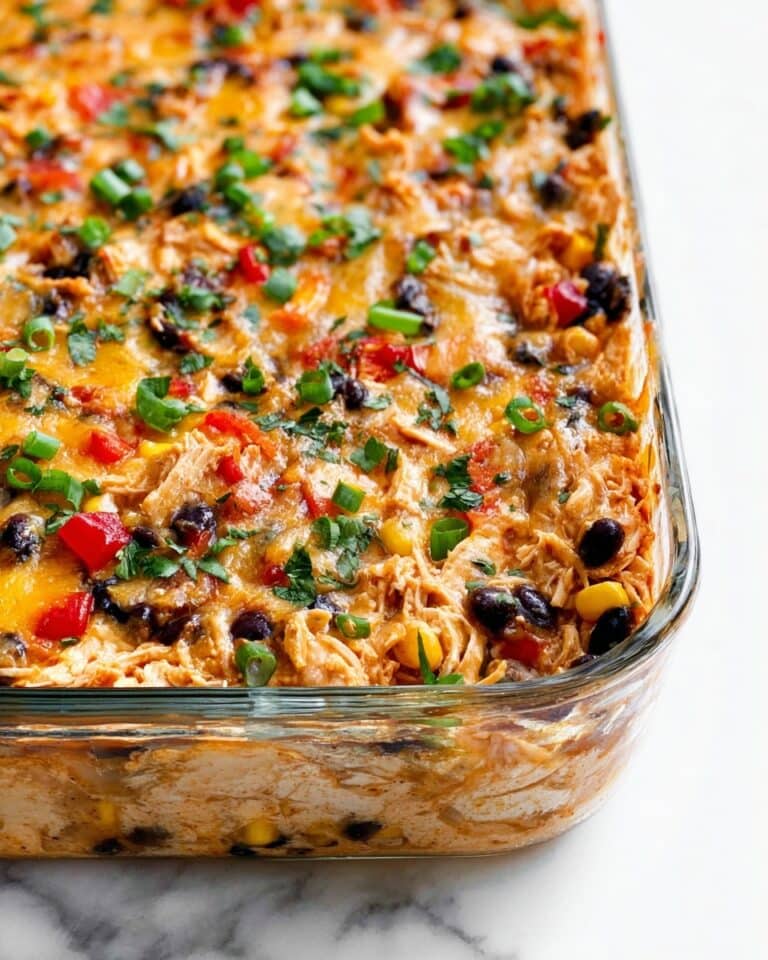 Easy Chicken Burrito Casserole Recipe