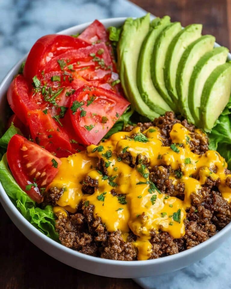 High-Protein Cheeseburger Bowls Recipe