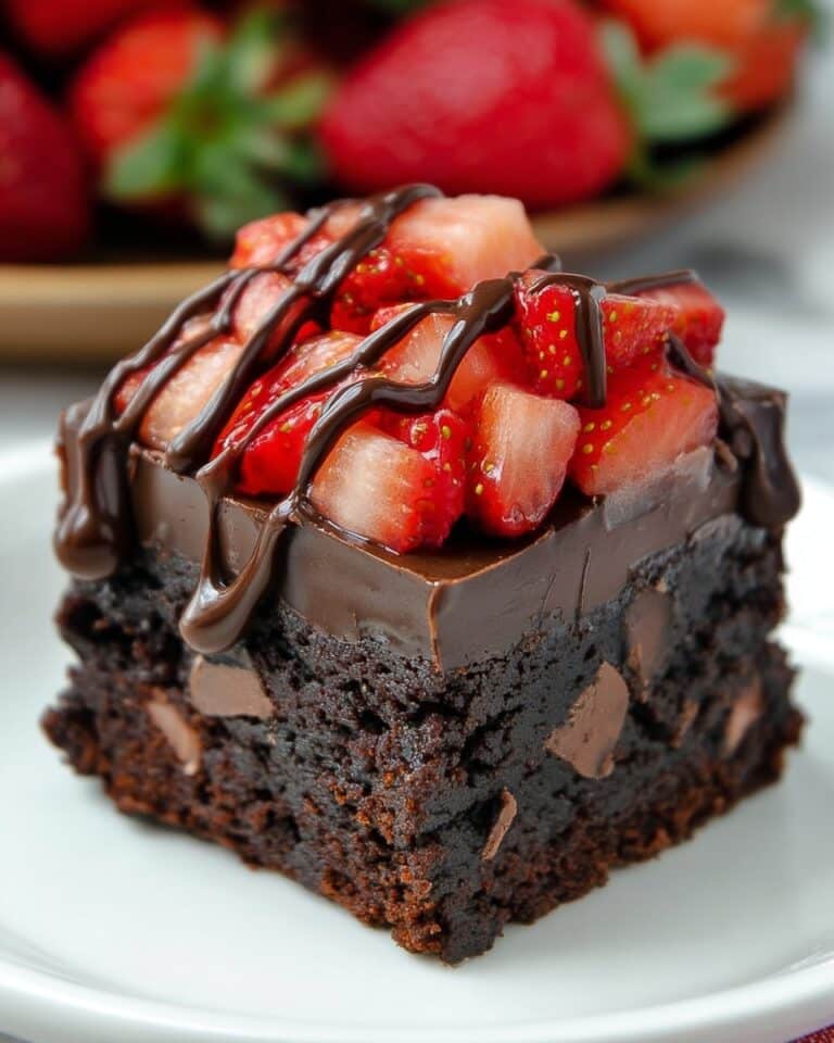 Chocolate Strawberry Brownies Recipe