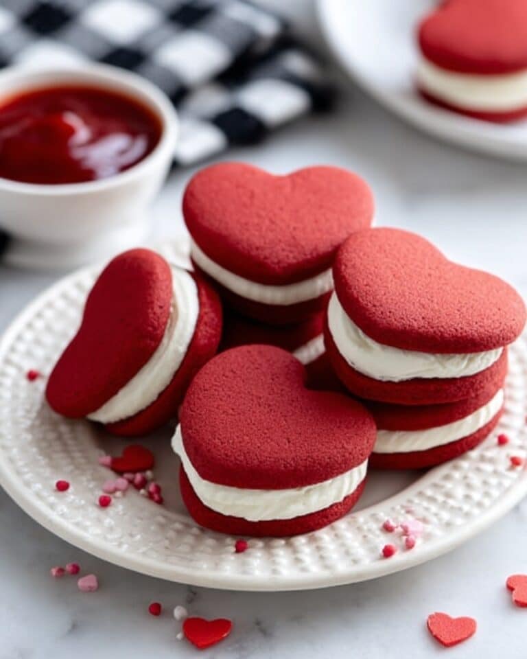 Heart-Shaped Red Velvet Whoopie Pie Recipe